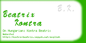 beatrix kontra business card